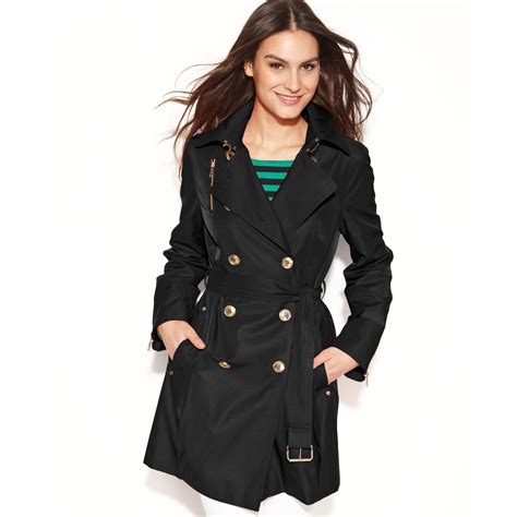 trench michael kors|michael kors jackets for women.